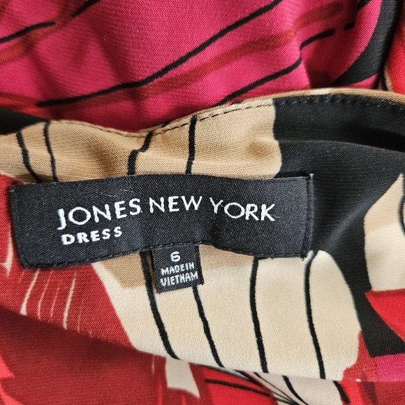 Jones New York Colorful Dress Size 6 - Picture 4 of 4